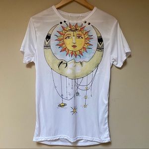 SHEIN | Celestial Sun Moon Tee